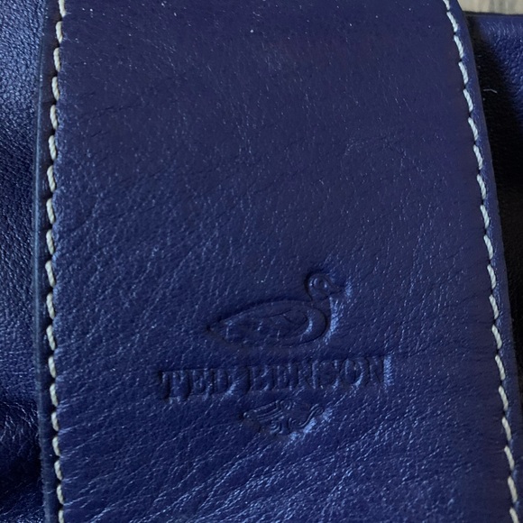 Ted Benson Italian Purple Leather Hobo - Picture 4 of 8